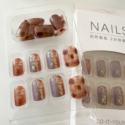 Transform Your Nails with 24pcs + 1 pc Jelly Gule L238