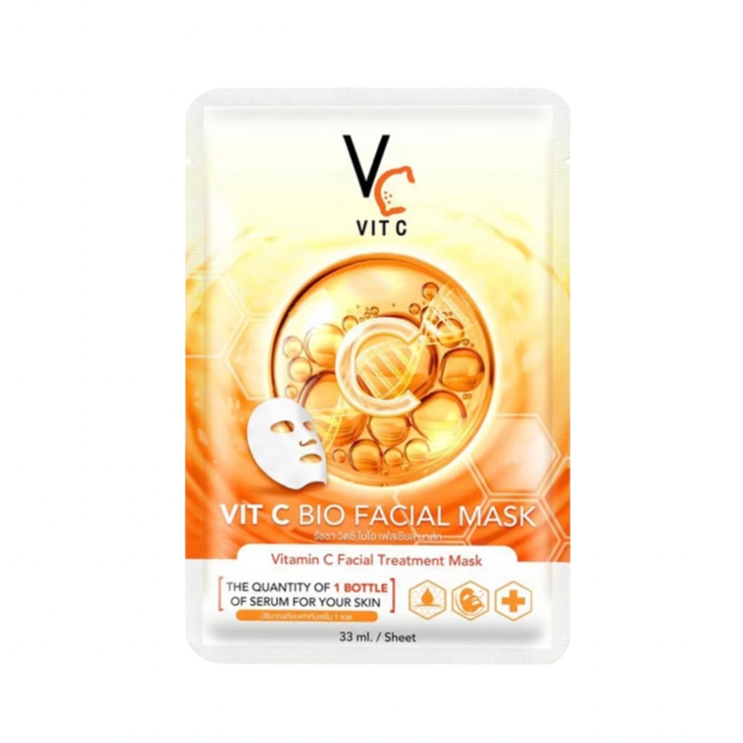 Vit C Bio Facial Mask, The Quantity of 1 Bottle of Serum For Your skin