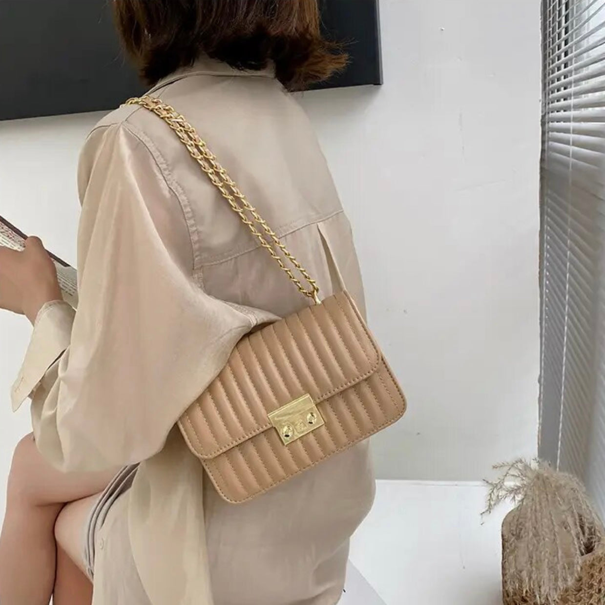 Handbag Golden Chain Crossbody&Shoulder