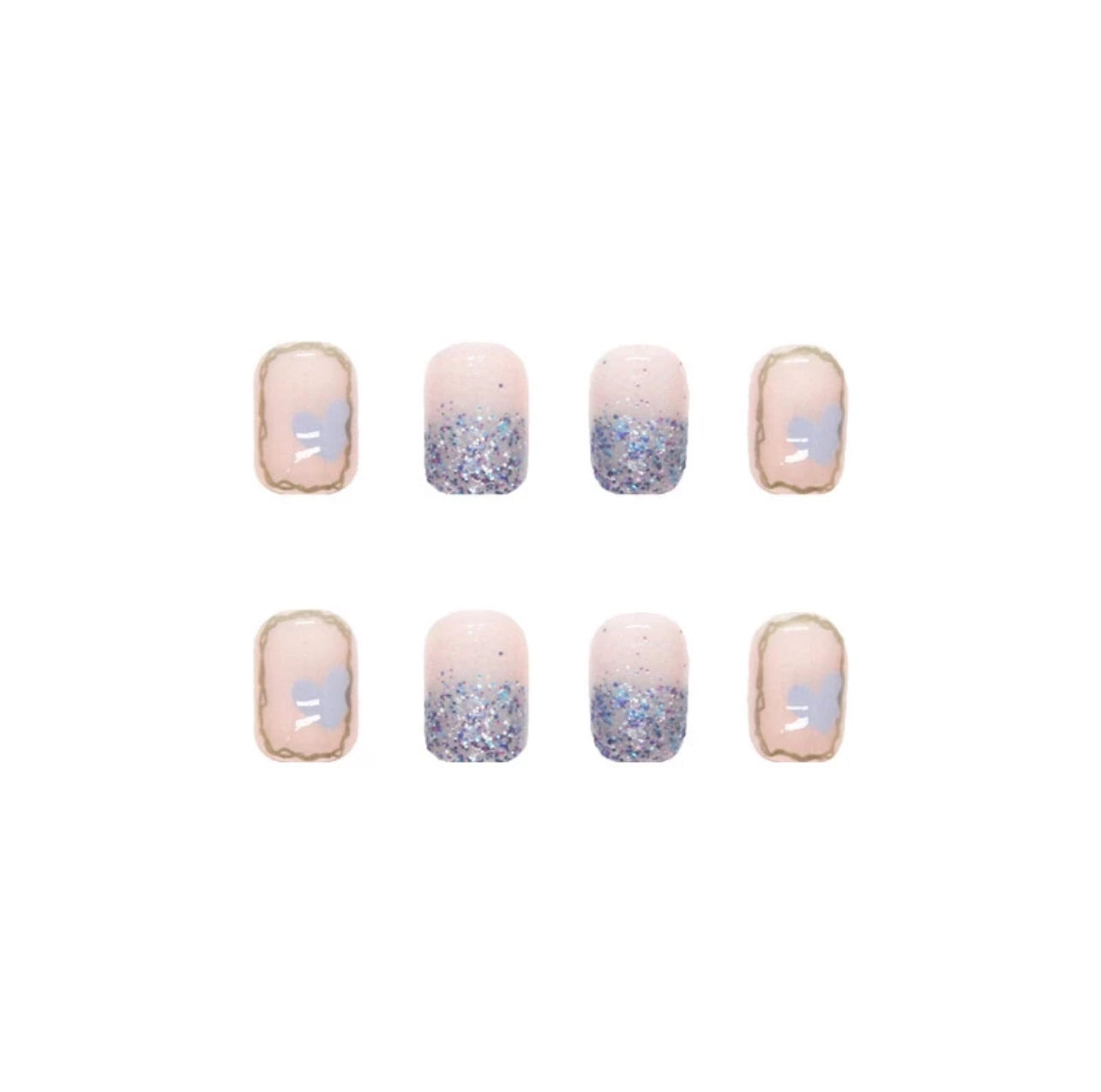 Transform Your Nails with 24pcs + 1 pc Jelly Gule L212