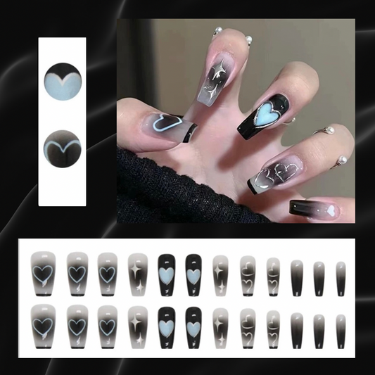 Transform Your Nails with 24pcs + 1 pc Jelly Gule L210