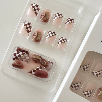 Transform Your Nails with 24pcs + 1 pc Jelly Gule L237