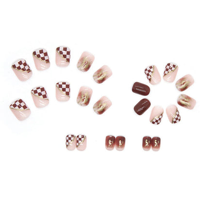 Transform Your Nails with 24pcs + 1 pc Jelly Gule L237