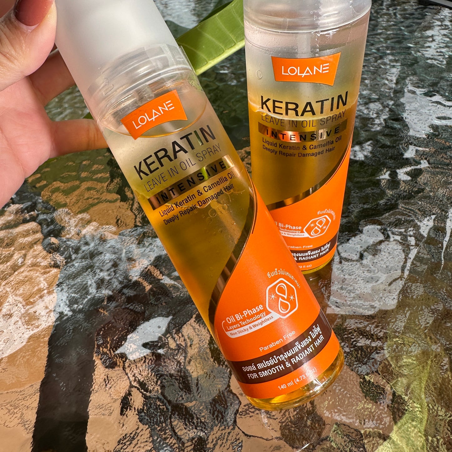 Lolane Keratin Leave in Oil Spray~ Damaged Hair Repair