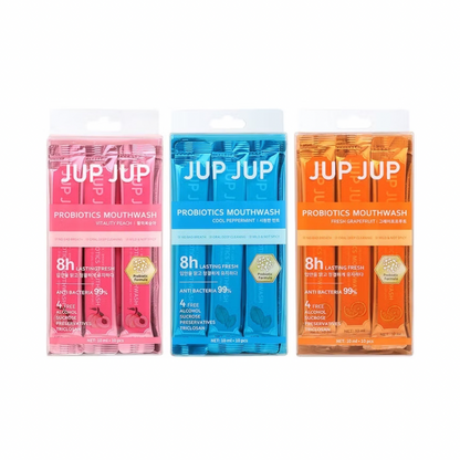 JUP JUP Probiotics Mouthwash [10ml x 10pcs] (Peach/Peppermint/Grapefruit)