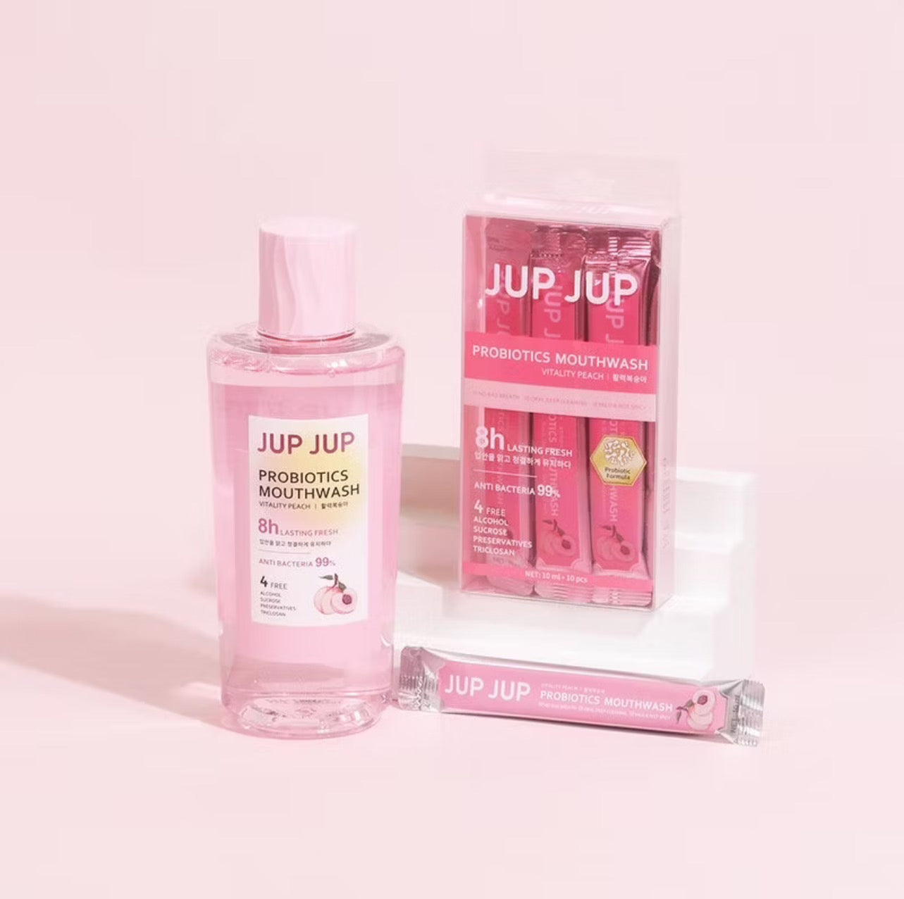 JUP JUP Probiotics Mouthwash [10ml x 10pcs] (Peach/Peppermint/Grapefruit)