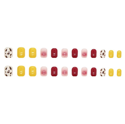 Transform Your Nails with 24pcs + 1 pc Jelly Gule L248