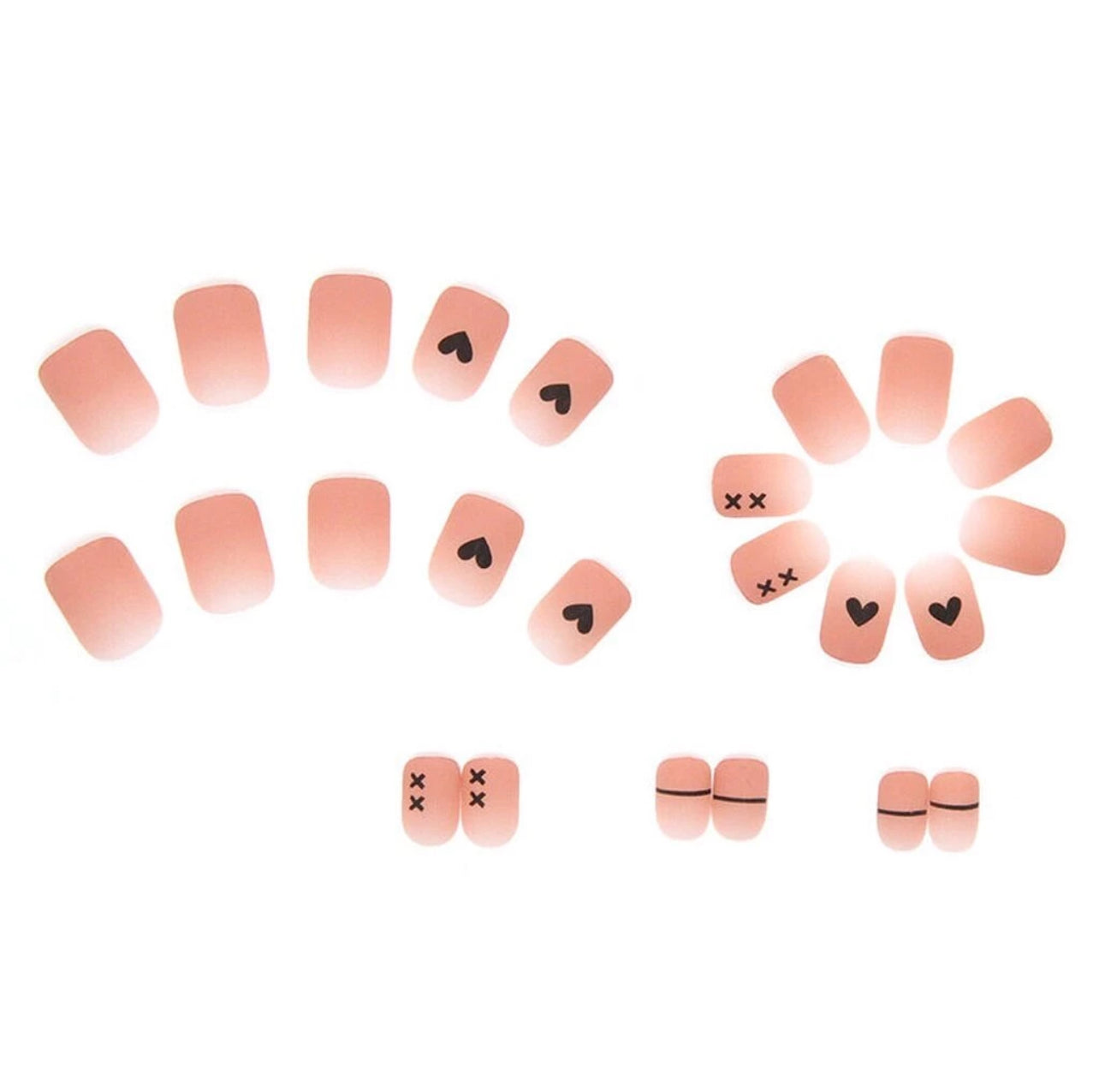 Transform Your Nails with 24pcs + 1 pc Jelly Gule L205