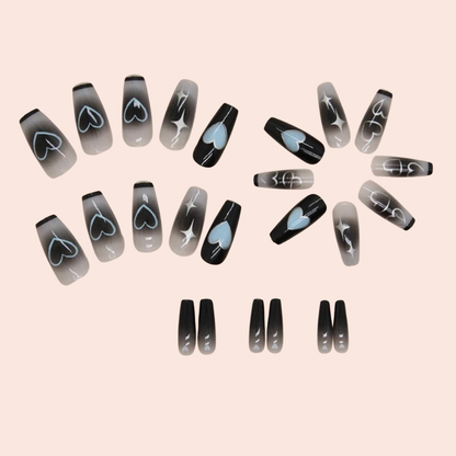 Transform Your Nails with 24pcs + 1 pc Jelly Gule L210