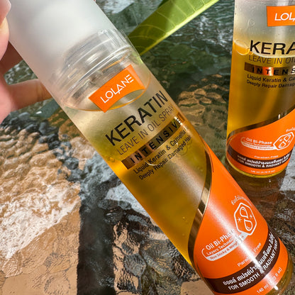 Lolane Keratin Leave in Oil Spray~ Damaged Hair Repair