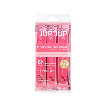 JUP JUP Probiotics Mouthwash [10ml x 10pcs] (Peach/Peppermint/Grapefruit)