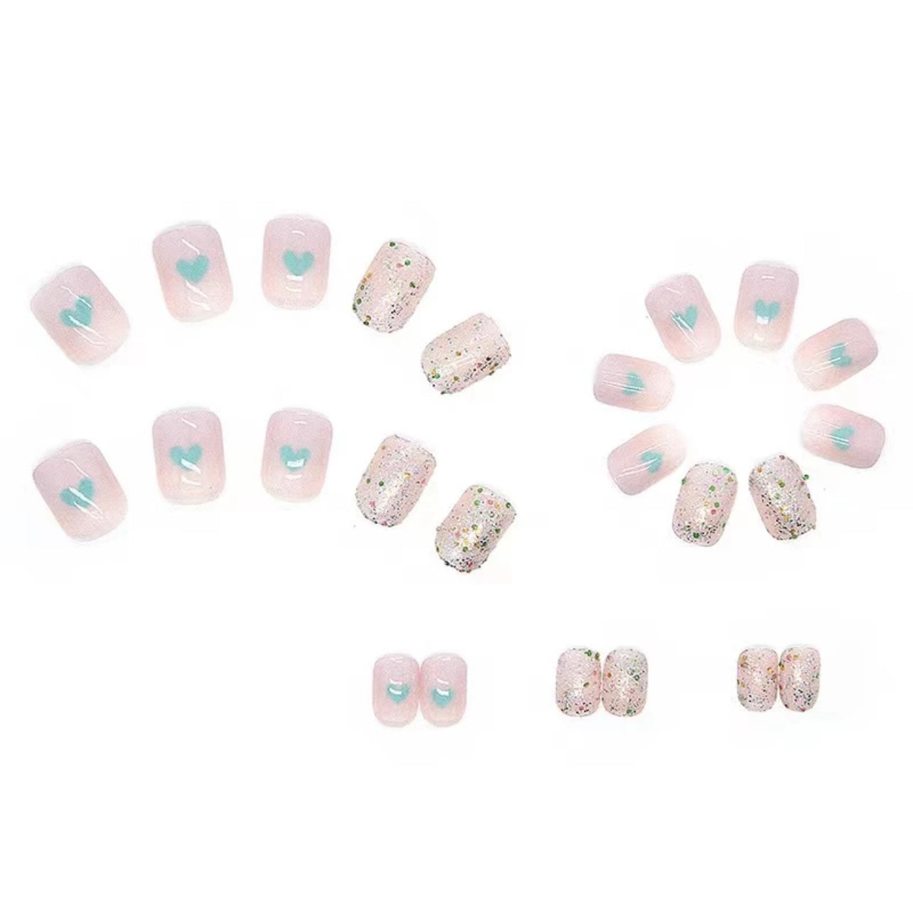 Transform Your Nails with 24pcs + 1 pc Jelly Gule L240