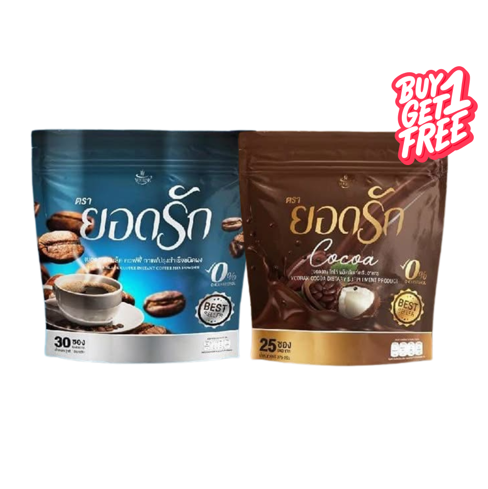 Duo Yodrak Black Coffee + Yodrak Cocoa