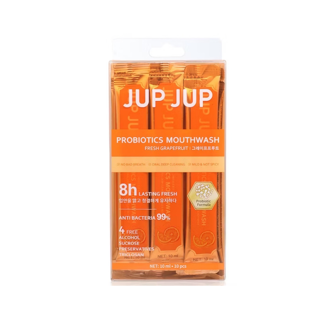 JUP JUP Probiotics Mouthwash [10ml x 10pcs] (Peach/Peppermint/Grapefruit)