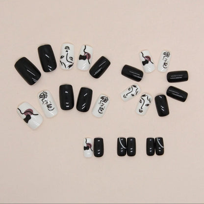 Transform Your Nails with 24pcs + 1 pc Jelly Gule L220