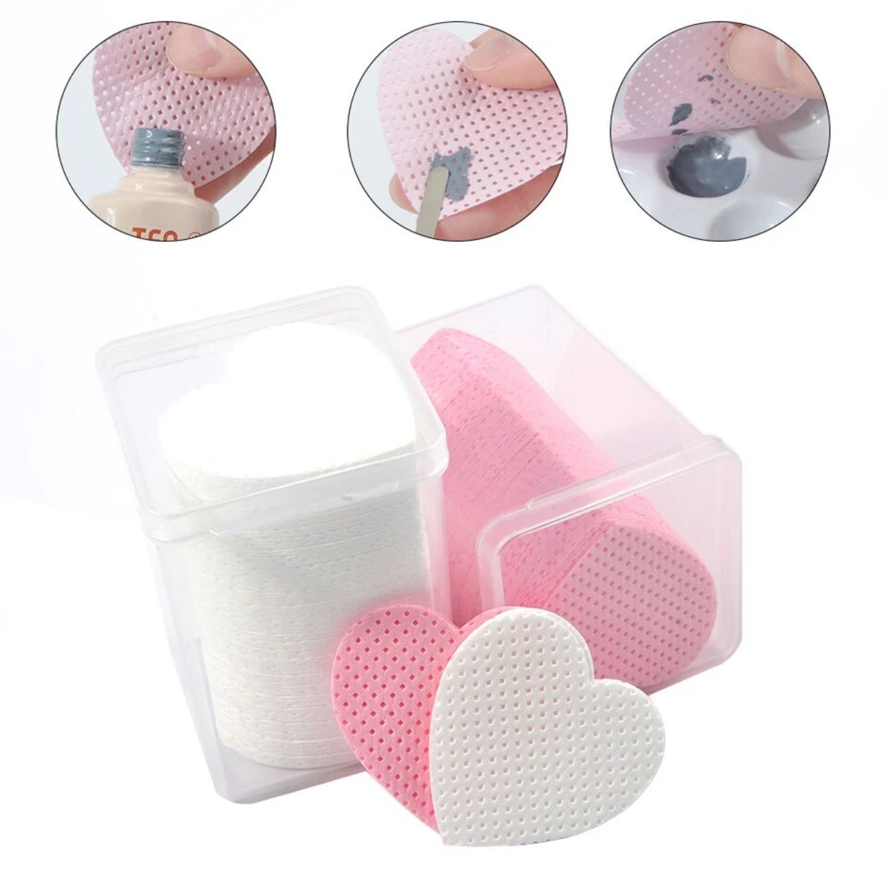 200PCS Nail Towel Non Woven Cloth Nail Washing Cotton Gel Nail Polish Remover