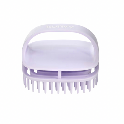 Konvy Scalp Massager Shampoo Brush คอนวี่ แปรงสระผมและนวดหนังศีรษะ (Pink/Purple/Blue)