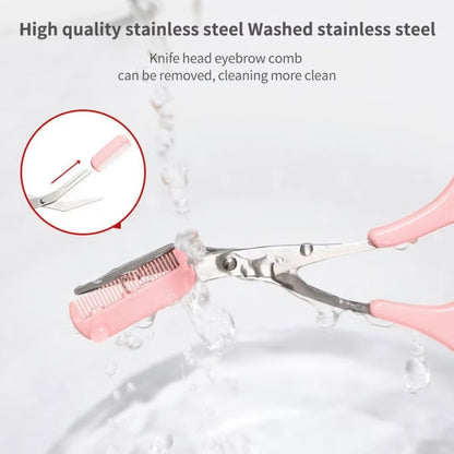 3PCS Eyebrow Trimmer Set Stainless Steel