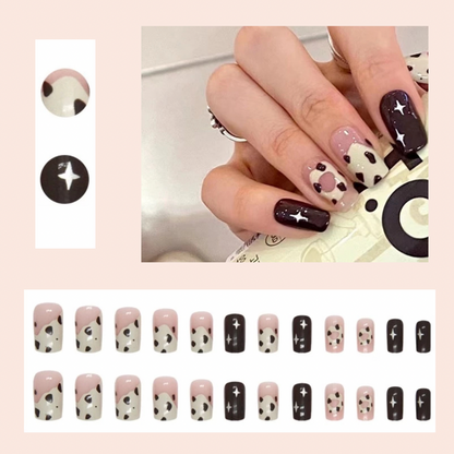 Transform Your Nails with 24pcs + 1 pc Jelly Gule L208